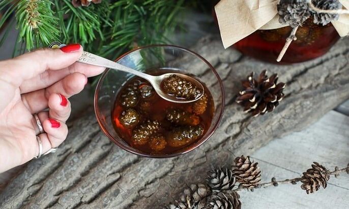 Evdə servikal osteokondrozun müalicəsi üçün şam qönçələrinə əsaslanan tincture